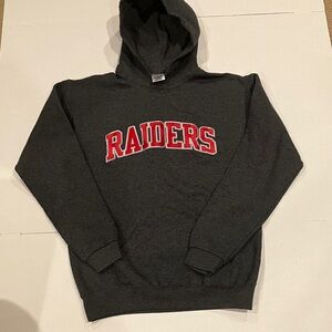 Raiders Jerzees Grey Youth XL Hoodie